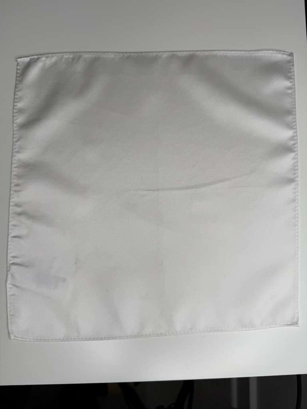 H&M Men's White Pocket Square - Classic Formal Suit Accessory - Wedding & Prom